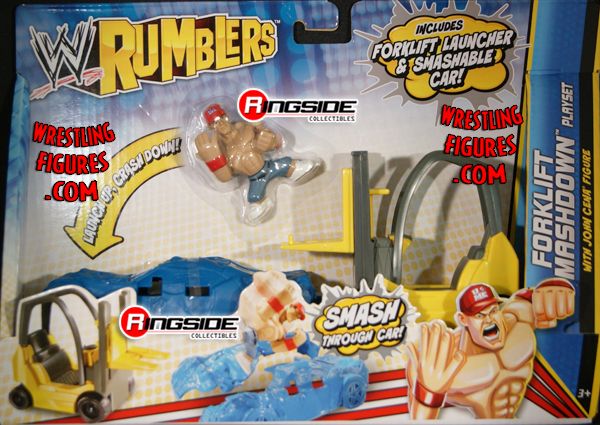 John Cena with Forklift Smashdown Playset - WWE Rumblers