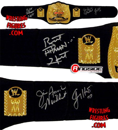 The Hart Foundation - Autographed Replica Tag Team Championship