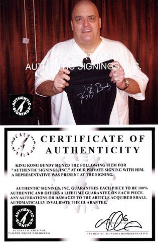 King Kong Bundy - Autographed Singlet
