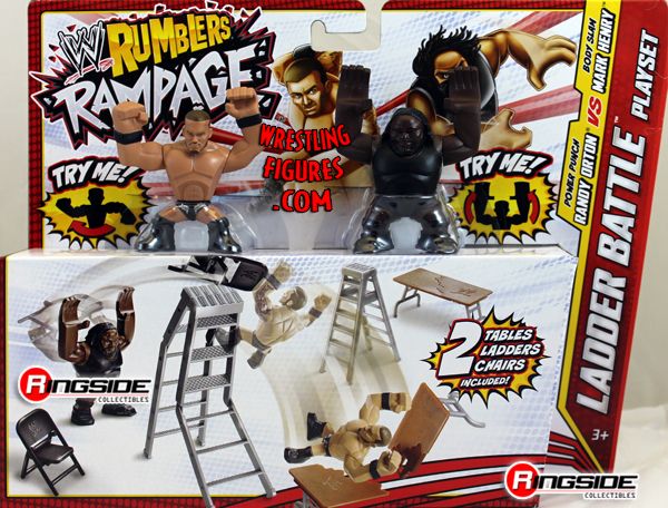Mark Henry & Randy Orton w/ Ladder Battle Playset - WWE Rumblers Rampage