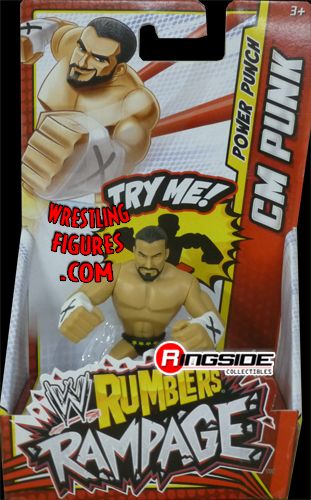 CM Punk (Black & Yellow - Punch) - WWE Rumblers Rampage