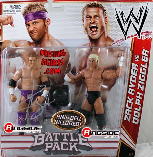 Zack Ryder & Dolph Ziggler - WWE Battle Packs 18 (Autographed by Zack Ryder)