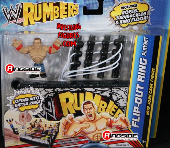 John Cena with Flip-Out Ring Playset - WWE Rumblers